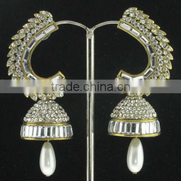 Designer Gold Plated Colors In 1 Jhumki Earrings