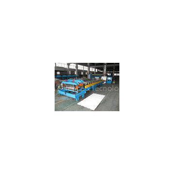 Roofing Panel / Glazed Tile Roll Forming Machine With 12 Roll Station