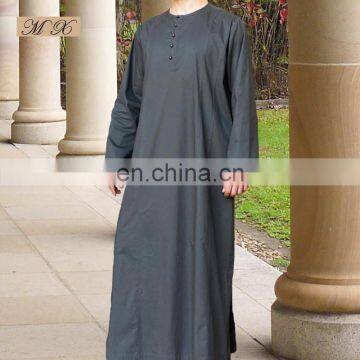 Fashion cotton Muslim long abaya amazing abaya with interesting stiching for men