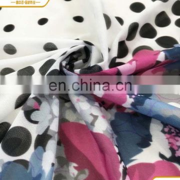 2016Hot sale 30D chiffon fabric/printed floral chiffon fabric /chiffon maxi dresses in shaoxing