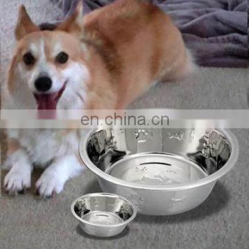Thick stainless steel pet bowl pet bowls