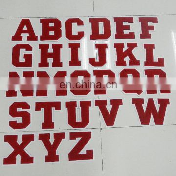 Custom chenille letter patches,chenille logo patch for clothing