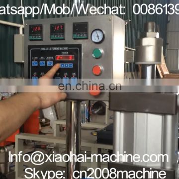 HAS VIDEO paper coffee cup and plastic cup lid forming machine for dome lid,flat lid with cross