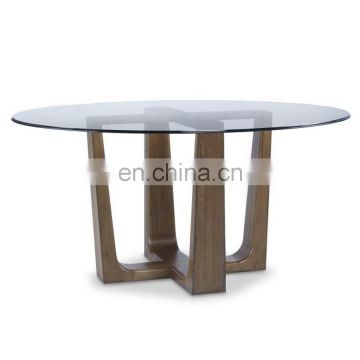 Clear Tempered Glass Table Top Round Shape Glass Table Top Factory Price