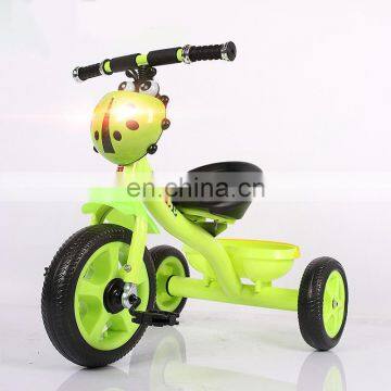 Cheap price of 3 wheel tricycle with rear basket and music wholesale popular new design of children tricycle