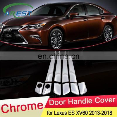 for Lexus ES ES350 ES300h 2013 2014 2015 2016 2017 2018 XV60 Chrome Door Handle Cover Trim Catch Car Stickers Accessories ABS