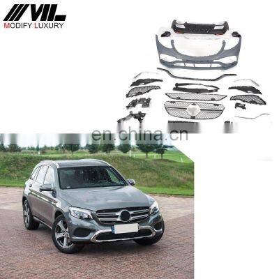 GLC Class GLC63 PP Car Bumper Styling Kits for Mercedes Ben z GLC200 GLC260 GLC300 15UP