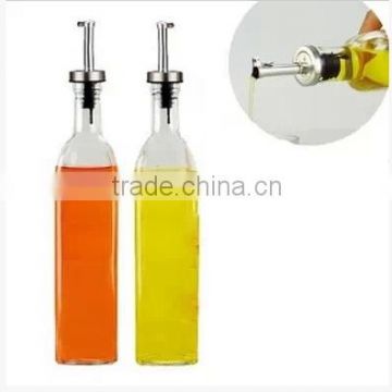 250ml cooking olive oil glass bottle with metal nozzle