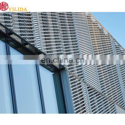 charcoal gray aluminum expanded metal wire mesh for curtain wall /Hengshui factory /nice price