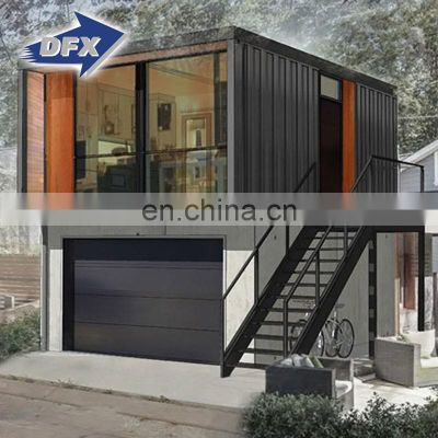 Prefab house cafe 2 bedrooms for living folding container homes
