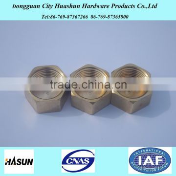 factory direct sale brass threaded pipe cap