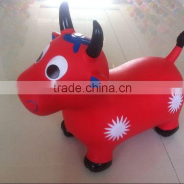 eco-friend Inflatable cartoon cayman,jumping cow