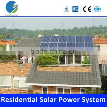 1KW inclined Roof Top Home Grid-Tied Solar Generator System