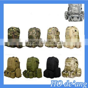 HOGIFT Multicol Outdoor Nylon Military Tactical Rucksacks Backpack Camping Sport Bag 36-55L