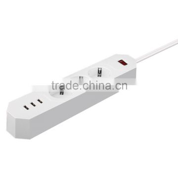 SII Certifications socket,universal 5 in 1 usb mobile phone socket ,eu wall charger with socket