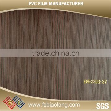 New Design Customized high gloss wooden grain pvc film
