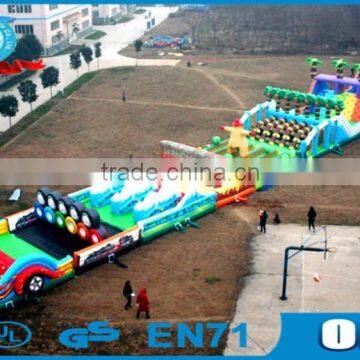 Lanqu new design giant inflatable obstacle course for children