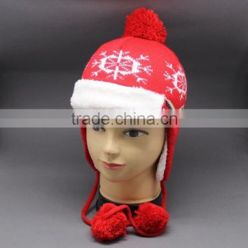 2015 NEW DESIGN STYLE FUR WINTER SLOUCH BEANIE HATS WITH FUR POM STRINGS