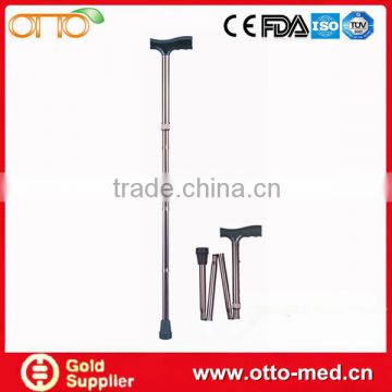 Aluminum walking cane foldable crutches