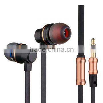 new product ideas custom headphones with mic fashion earphone for iphone, metal earphone with braided wire