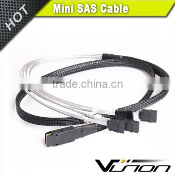 Vision Internal Mini SAS SFF-8087 to 4xSATA reverse breakout cable