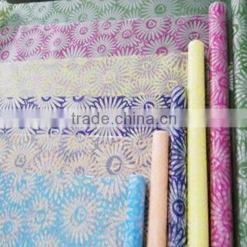Various Colors Of Sunflower Patterned Transparent Wrapping Paper Roll