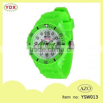 New flexible waterproof customized printed and color quartz watch