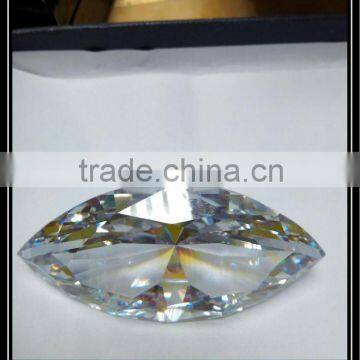 45x60mm marquise cut white zirconia big size