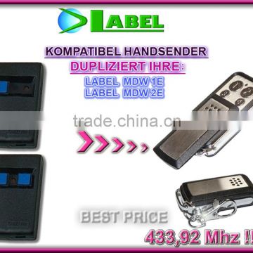 For LABEL MDW 1E,MDW 2E compatible remote