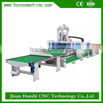 china cnc wood machine HSA1325 large cncwoodworking machining center auto feeding wood machine center