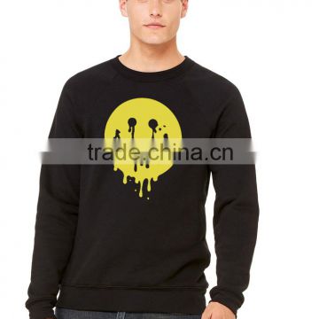 Fashion Smiley Mens Crew neck Custom Sweatshirt With Custom Logo