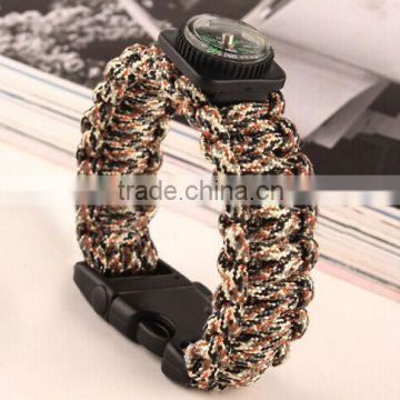 survival military bracelets with compass