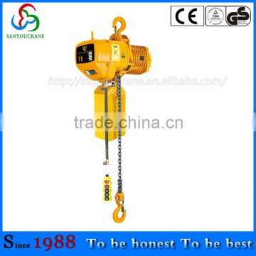 10T HHSY type electric chain hoist low headroom 0.5T-10T electric chain hoist
