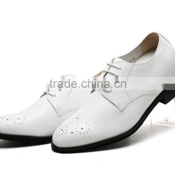 High class genuine leather white lace up men pointed toe shoes/import shoes to india/designers brand shoes