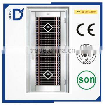 2016 new type Alibaba hot sale security steel door durable apartment stainless steel doors for sale