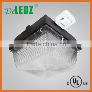 Canopy led light DE60S add sensors 60w UL listed IP65 led ceiling light with Meanwell driver
