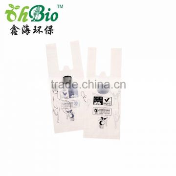 promotional custom safety plastic t shirt bag with environmental material