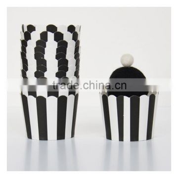 Black and White Vertical Stripes Striped Standard Baking Cups cupcake liners Muffin Cups Paper Cupcake Cups Liners Cupcake Cases