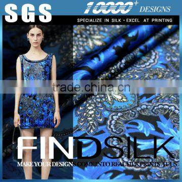 China manufacturing Hellosilk paisley brocade fabric