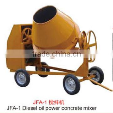 Small cement mixer JFA-1 movable diesel engine used in Africa concrete blender for brick machine price in Ghana