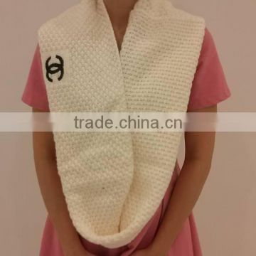 White Wool Scarf for ladies accessories/wool scarf for wholesale/competitive price