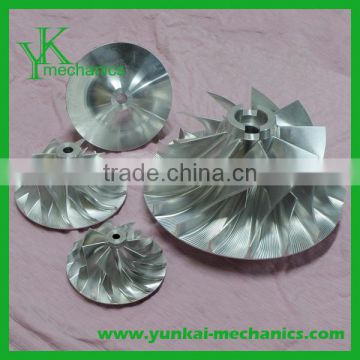 Stainless steel impeller 5 axis cnc machined service