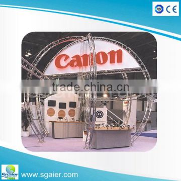 shape display circle aluminum truss for exhibition stand
