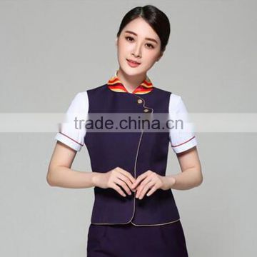 2015 OEM Custom Alibaba China Factory Airline Hostess Uniform