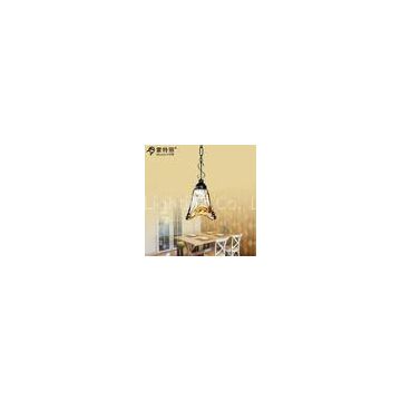 Single Head Matte Black Retro Traditional Chandeliers Hanging Pendant Lighting Fixture