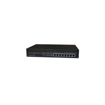 8 Ports 10/100M 802.3at PoE Switch support 30w output