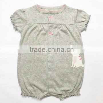 Competitive price cotton printed short sleeve baby clothes TB031