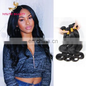 China manufacturer Indian human virgin 9A grade hair weaving in body wave raw unprocessed hair