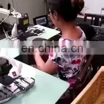 Automatic pattern logo label attaching cap visors sewing machine