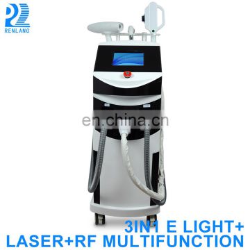 Hot selling OPT IPL+RF+ND yag laser price multi function facial device beauty machine ipl hair removal machine